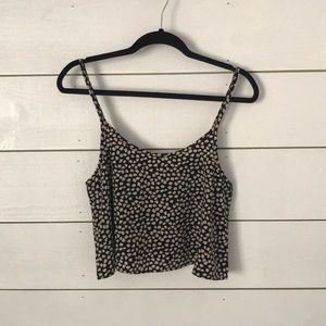 Black and Tan spot crop top